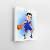 Basketball Player Caricature Art