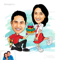 Personalised Birthday Caricature