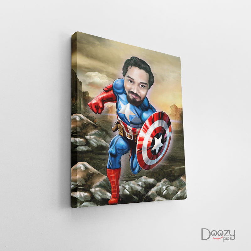 Captain America Caricature Art