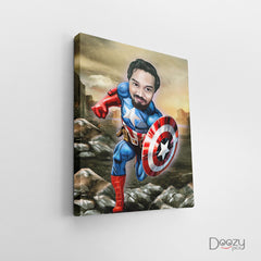 Captain America Caricature Art
