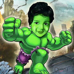 Hulk Caricature Art
