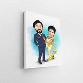Modern Couple Caricature Art