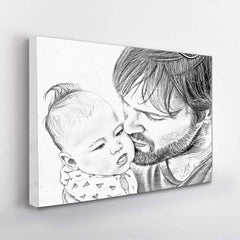 Pencil Art Gallery Wrap with Canvas