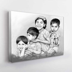 Pencil Art Gallery Wrap with Canvas