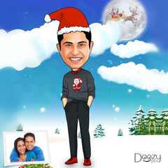Personalised Santa Caricature Art