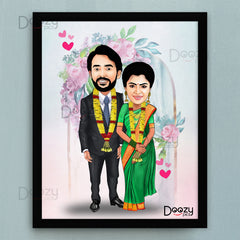 Wedding Couple Caricature