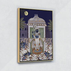 Shrinathji-Pichwai Art- Canvas Float Frame-18"X24"