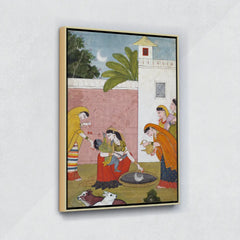 Chandamama-Krishna- Canvas Float Frame-18"X24"