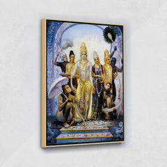 Ram-Pattabhishekam- Canvas Float Frame-18"X24"