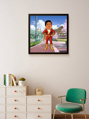 Avengers Shazam as a Kid Caricature Art