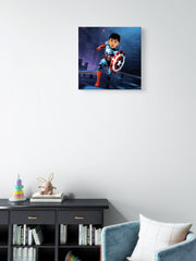 Avengers Captain America as a Kid Caricature Art