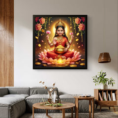 Personalized Imaginary Art : Baby Girl as Mahalakshmi Look