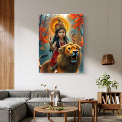 Personalized Imaginary Art : Baby Girl as Durga Devi