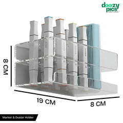 Acrylic Duster and Marker Holder(Clear)