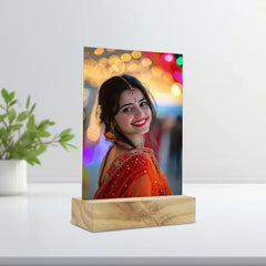 Forever Bonded: Personalized Rakhi with Name & Acrylic Portrait for Brother