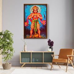 Hanuman - Framed Canvas