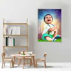 Digital Painting Portrait with Acrylic Print