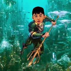 Avengers Aquaman as a Kid Caricature Art