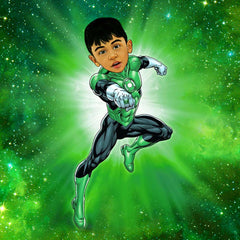 Avengers Green lantern as a Kid Caricature Art