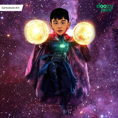 Avengers Dr Strange as a Kid Caricature Art