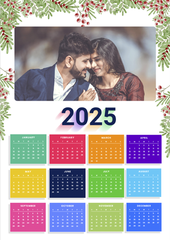 Personalized Photo Calendar Print Poster