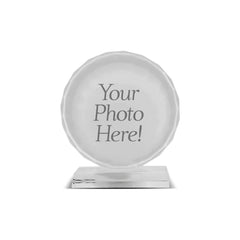 Personalized Round Crystal Photo Frame