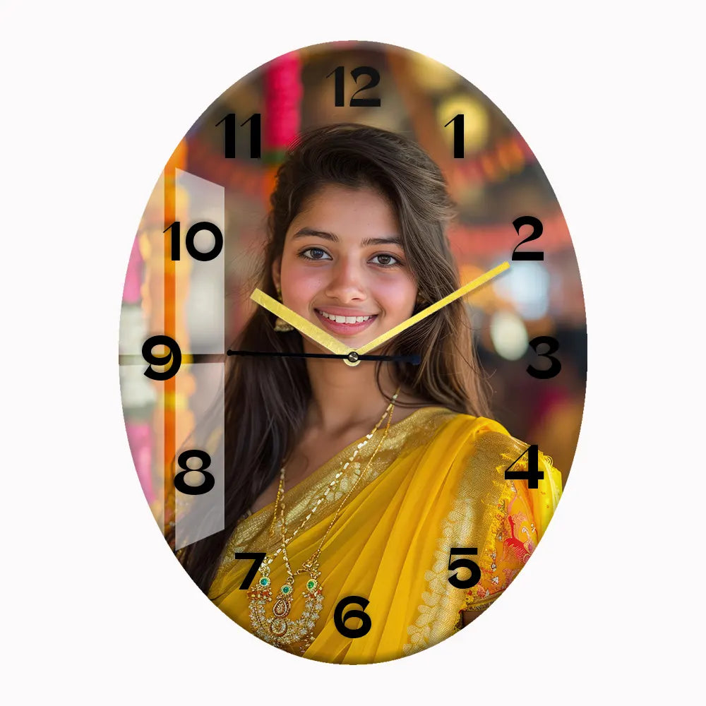 Personalized Acrylic Wall Clock with Circle Shape | Custom Sizes ...