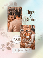 Marriage Layout Bride & Broom Photo Collage