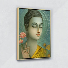 Gautam-Buddha- Canvas Float Frame-18"X24"