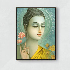 Gautam-Buddha- Canvas Float Frame-18"X24"