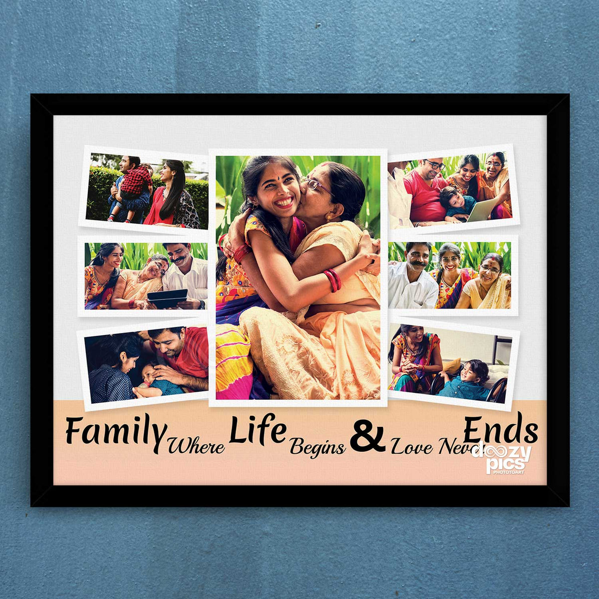 Family Quote Collage Frame