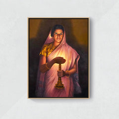 Glow of Hope SL Haldankar - Canvas Float Frame-18"X24"