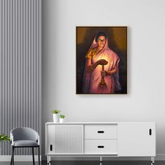 Glow of Hope SL Haldankar - Canvas Float Frame-18"X24"