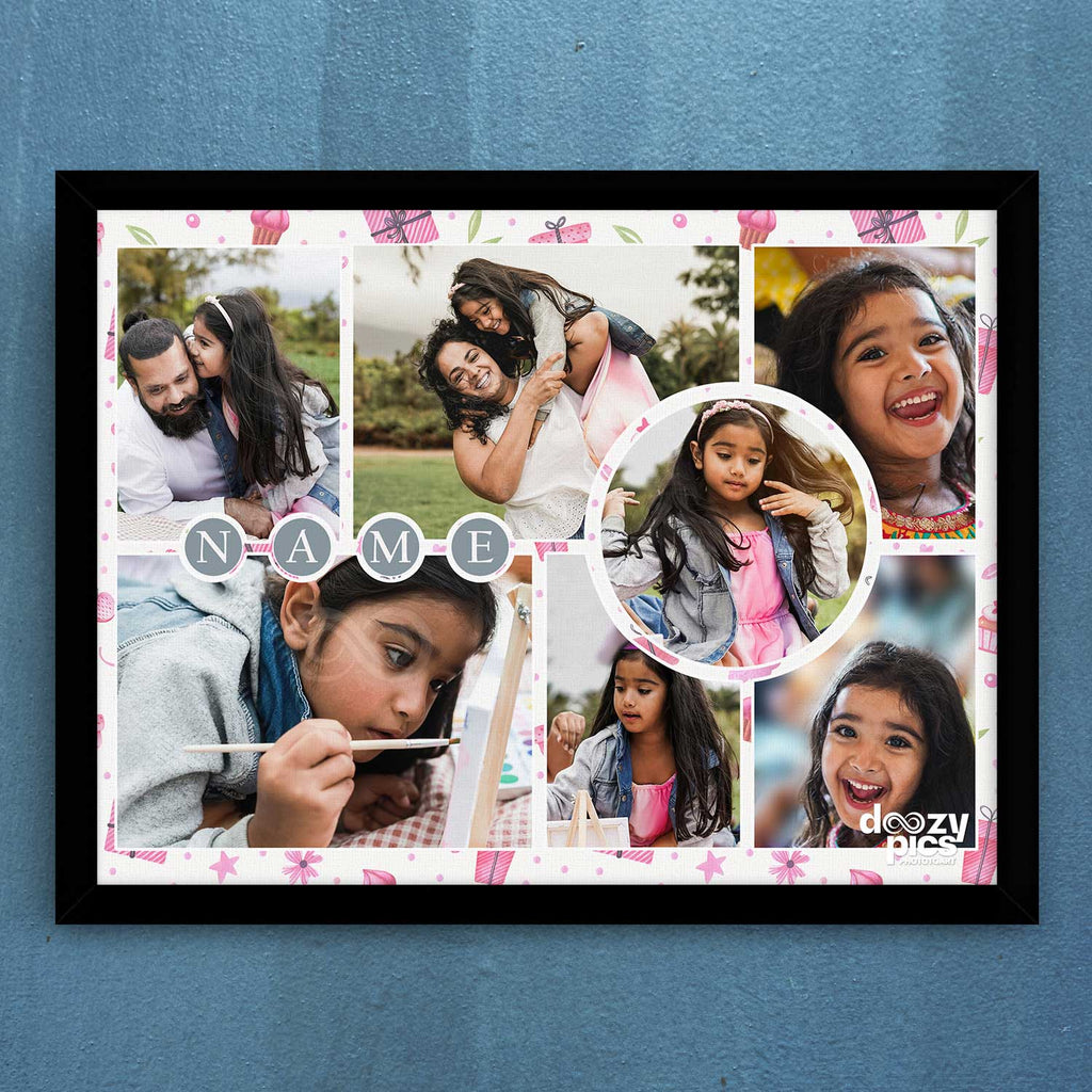 Mix Photo Frame Design Personalized Seven Photos Collage Frame | Personalized collage frames ...