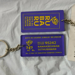 Rubaru Name And Roll No Personalized Acrylic Key chain