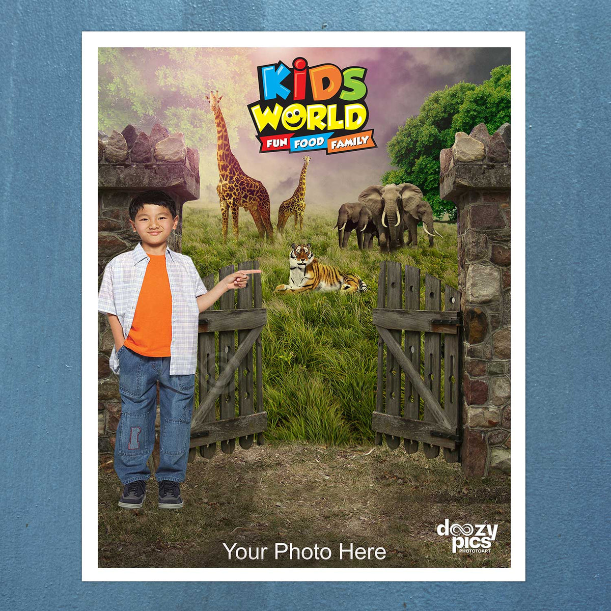 Kids World Print Poster