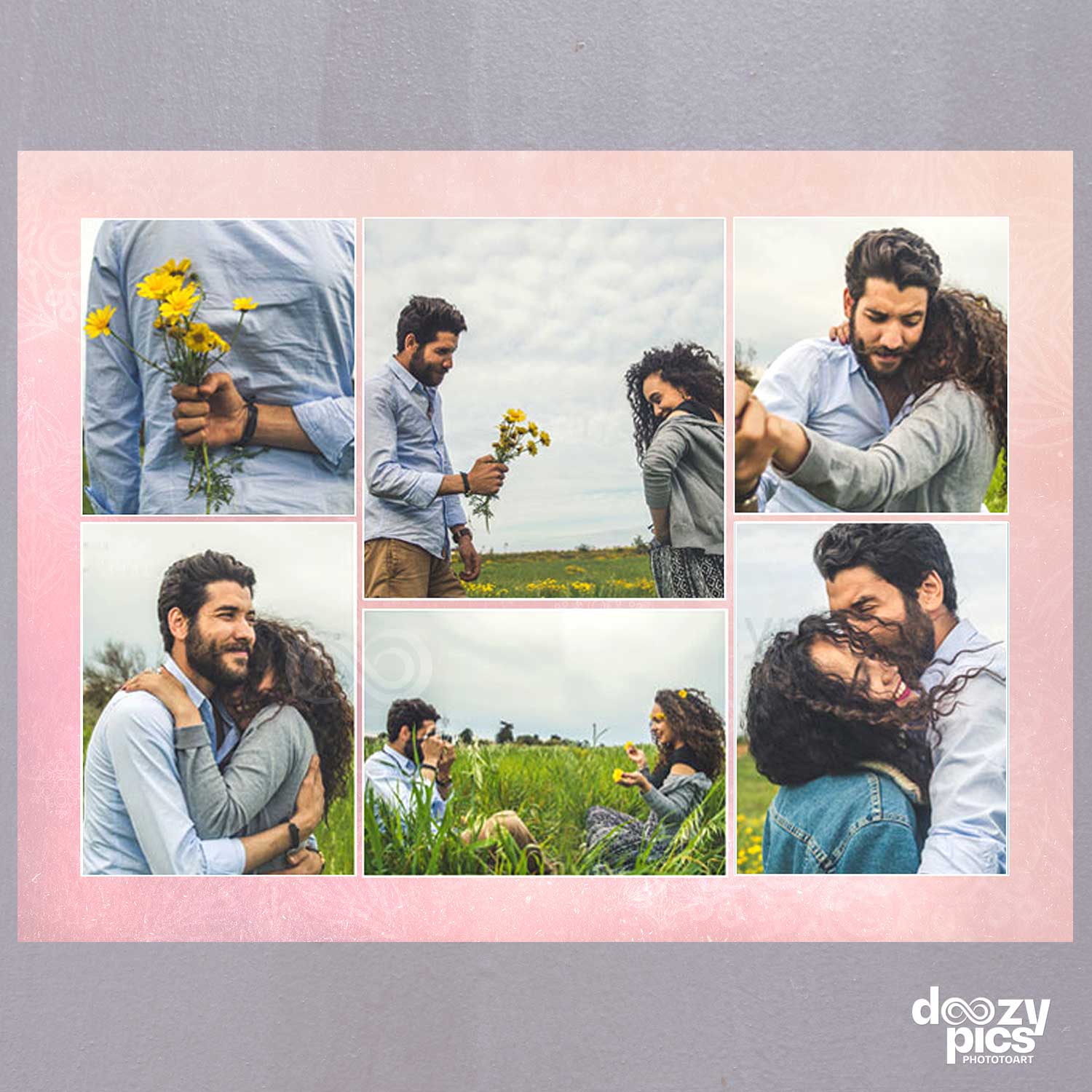Lovable Couple Collage Frame