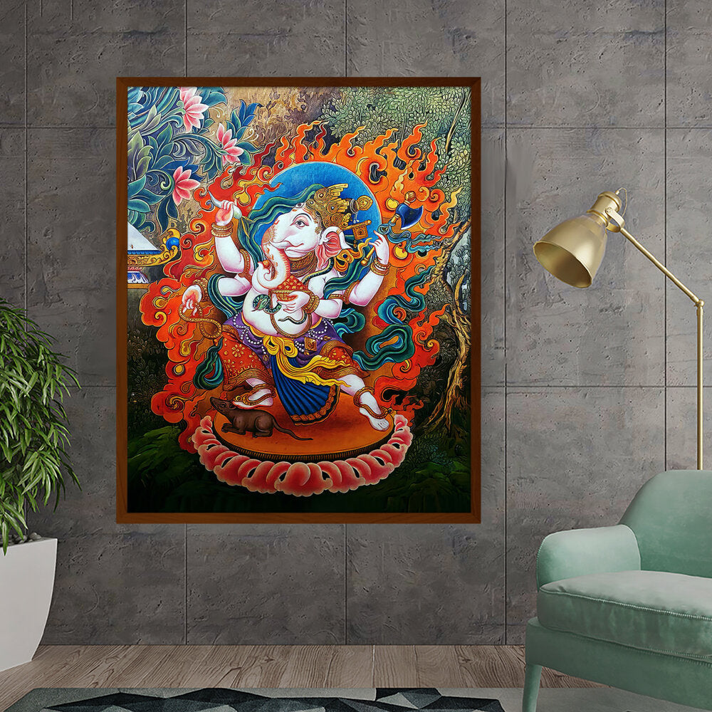 Picasoul - Artist - Ganesh Ji - Framed Canvas