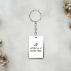 Acrylic Personalized Photo Potrait Shape Keychain (Front & Back)