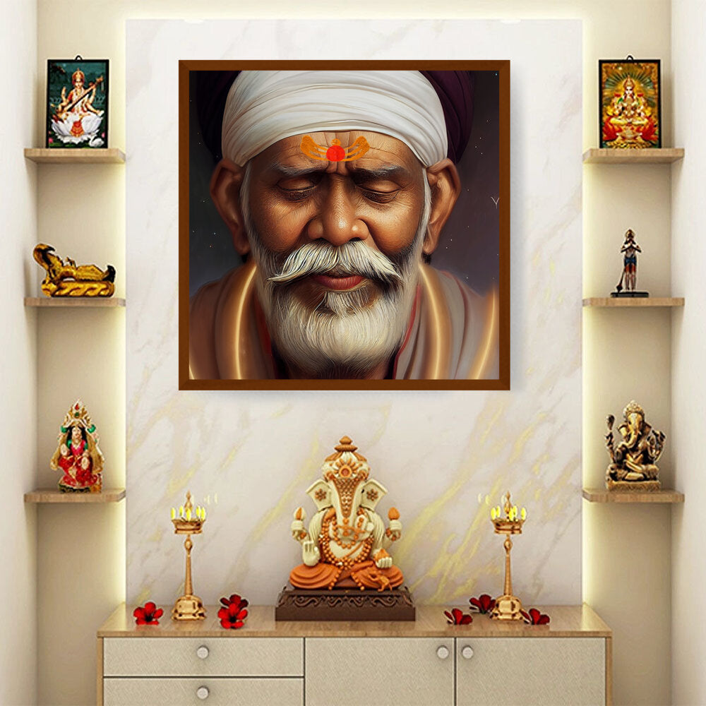 Artist10 - Art - Sai-Baba-Ai Art - Framed Canvas