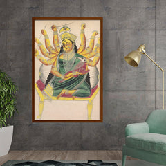 Artist2 - Art - Janani (Mother Of Ganesh) - Framed Canvas