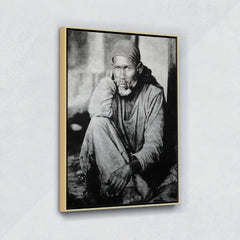 Sai-Baba-Original Photo- Canvas Float Frame-18"X24"