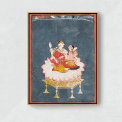 Shivji-Parivar- Canvas Float Frame-18"X24"