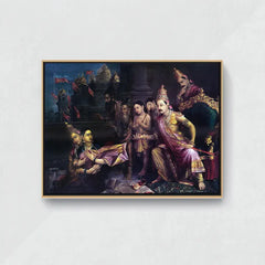 Sita-Bhumipravesh- Canvas Float Frame-18"X24"