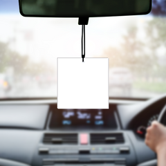 Acrylic Square Shape Car Photo Hangings