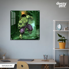 Avengers Hulk as a Kid Caricature Art