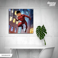 Avengers Daredevil as a Kid Caricature Art
