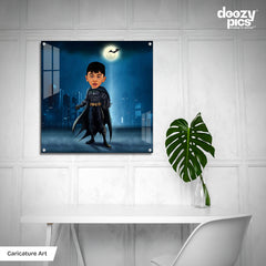 Avengers Batman as a Kid Caricature Art