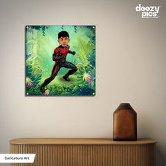 Avengers Antman as a Kid Caricature Art