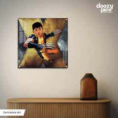 Avengers X-Men as a Kid Caricature Art